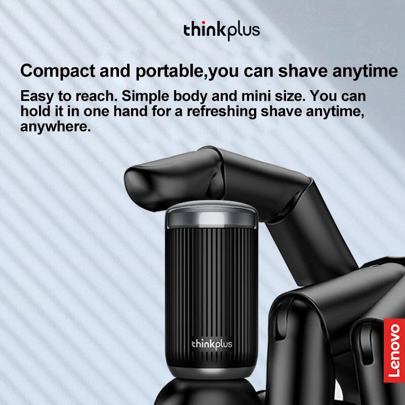 Lenovo Thinkplus ES10 Rechargeable Mini Electric Shaver IPX6 Waterproof Level 350mAh Batterye Capacity Wet and Dry Dual Use