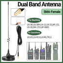 AD-109 Magnetic Mount Mobile Antenna Dual Band VHF UHF 136-174MHz 400-520MHz High Gain 5M Cable for Baofeng UV-5R UV-5RH Ham Radio