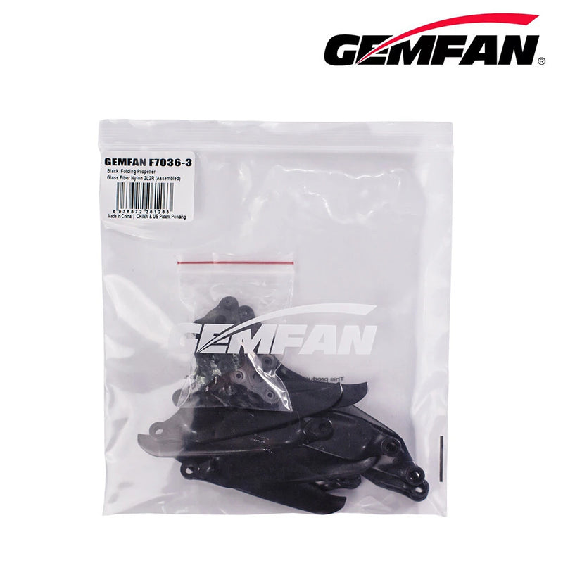 6 Pairs Gemfan F7036 7036 7inch 3-Blade / 2-Blade Foldable Propeller Glass Fiber Nylon 5mm Hole for Long Range FPV Racing Drone