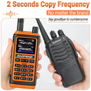 2Pcs Orange Baofeng UV-17 Pro GPS Handheld Walkie Talkie Six Bands Wireless Copy Frequency Flashlight Type-C Charger Ham Transceiver FM Radio