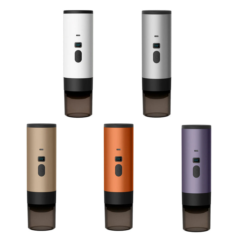 Comfook Portable Capsule Coffee Machine Support Capsules & Powder Brewing Coffee Maker with Digital Display 7800mAh Battery