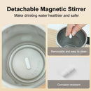 380ML Smart Magnetic Stirring Cup w/LCD & Temperature Detection Self-stirring Coffee Mug Magnetic Stirring Cup Rechargeable Automatic Mixing Cup for Coffee Tea Hot Chocolate