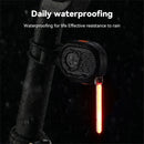 JOHORSE Bike Warning Taillight LED Streaming Red Light 300mAh Battery USB Rechargeable Waterproof Flashlight for MTB Bicycle Road Bike
