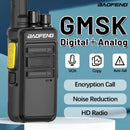 2pcs Baofeng BF-V12D GMSK Digital Analog Walkie Talkie 1-10KM Long Range 16CH Encrypted Call Noise Reduction HD Type-C Charging 1500mAh Battery Two-way Radio