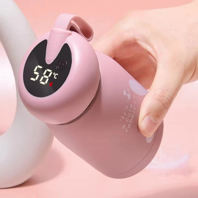 IPRee Water Bottles 320ml Thermos Cup 304 Stainless Steel Water Bottle Temperature LED Display Thermos Coffee Vacuum Flasks Tea Milk Children Gift