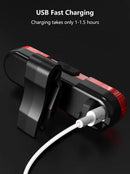 1PC USB Rechargeable Bike light COB LED MTB Bike Tail light Bicycle Safety Warning Cycling Light Rear Lamp Bicycle Accessories