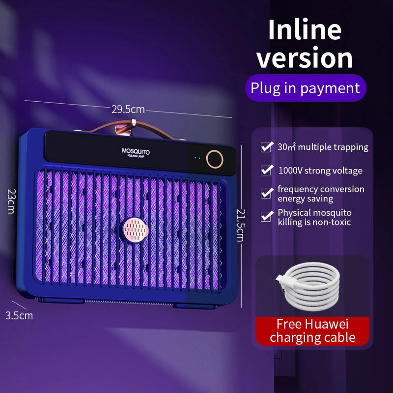 AGSIVO Plug-in 3000V High Power Electric Mosquito Bug Zapper Mosquito Killing Lamp for Indoor and Outdoor