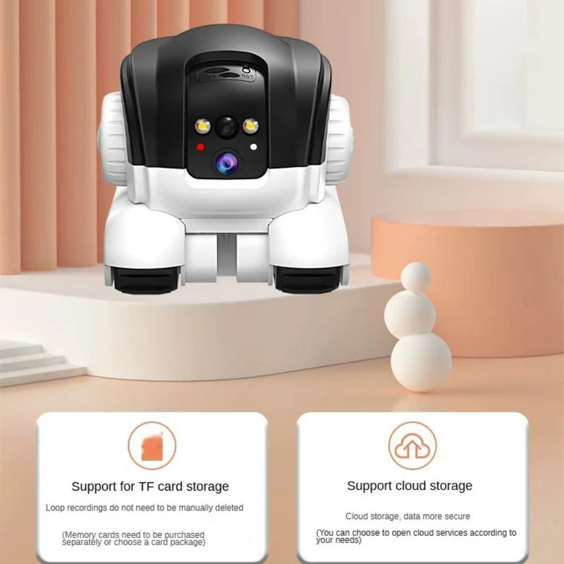 2MP HD Smart WiFi Pet Camera 360 Degree Rotating Two Way Talk Function Night Detection APP Remote Control Smart Home Robot Camera