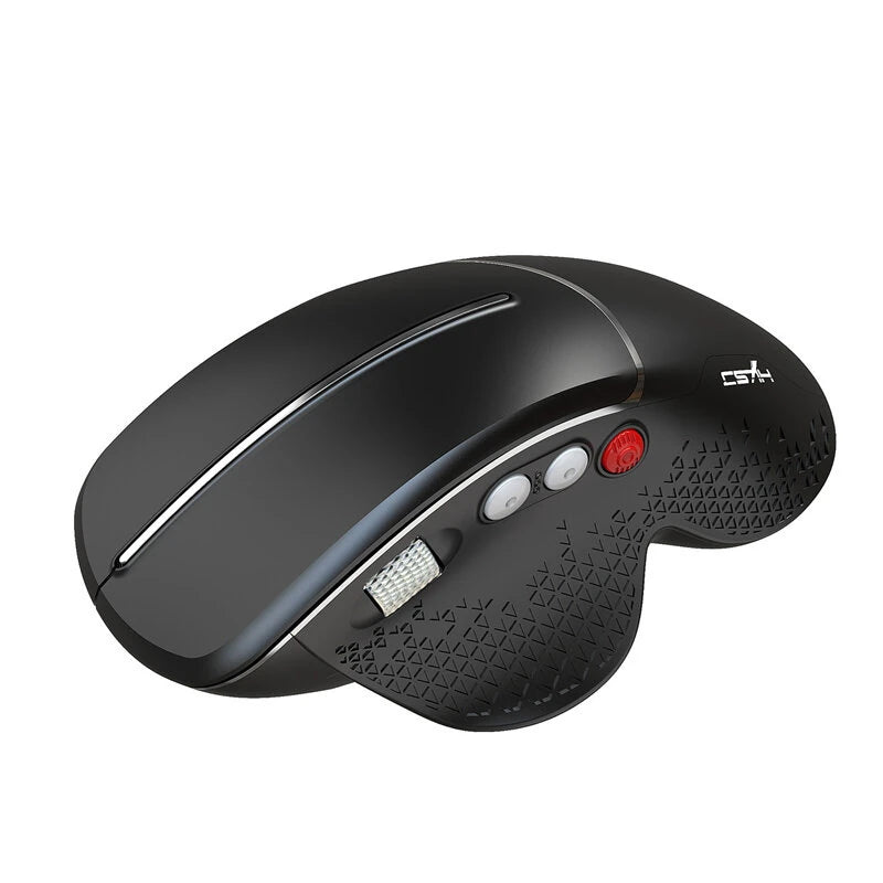 HXSJ T32 2.4G Wireless Veritcal Gaming Mouse with Side Wheel 4800DPI Ergonomics 6-Button E-sports Gamer Mice