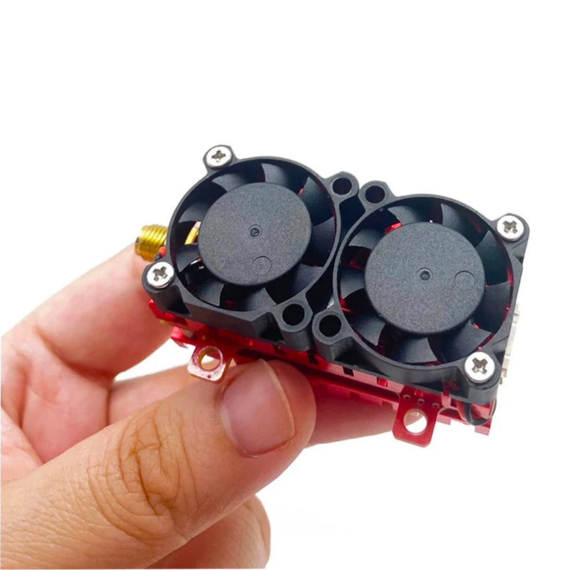 SLONWAKE 5.8G 48CH 5W FPV Transmitter Kits 200mW 500mW 1200mW 5000mW Adjustable VTX with 1200TVL 2.5mm Camera Dual Cooling Fan Built-in Microphone for RC Drone Airplane Long Rang