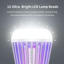 AGSIVO Cordless LED Digital Display Electric Mosquito Bug Zapper Mosquito Killing Lamp Fly Trap Camp Lamp with Rechargeable Battery for Indoor and Outdoor