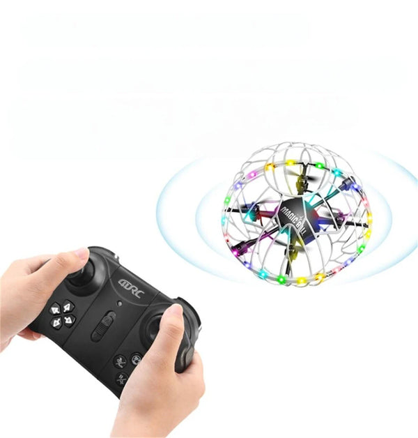 4DRC V49 Gesture One-Key Throwing Automatic Obstacle Avoidance 360 Stunt Spin LED Circle Protection Kids Gifts 2.4G 4CH 6-Axis Remote Control RC Toys Drone Quadcopter RTF