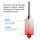 KINGROON New Upgrade Hardened Steel Extrusion Head Assembly For Bambu X1/P1P 3D Printer Hot End 0.4mm Hardened Steel Nozzle 500C Heating Block Aluminum Alloy Radiator High Temp Printing