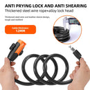 XANES Anti-thief Key Bike Lock 1.2m Length Steel Alloy Tough Protection Waterproof Portable Bicycle Lock for MTB Bicycle Road Bike