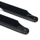 1pair PUDU 230mm Carbon Fiber Main Rotor Blade Propeller For RC Helicopter