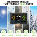 BALDR 5.9 Inch Color Screen Backlit Weather Forecast Clock Backlight Large Screen Weather Station Electronic Thermometer And Hygrometer Weather Forecast Clock