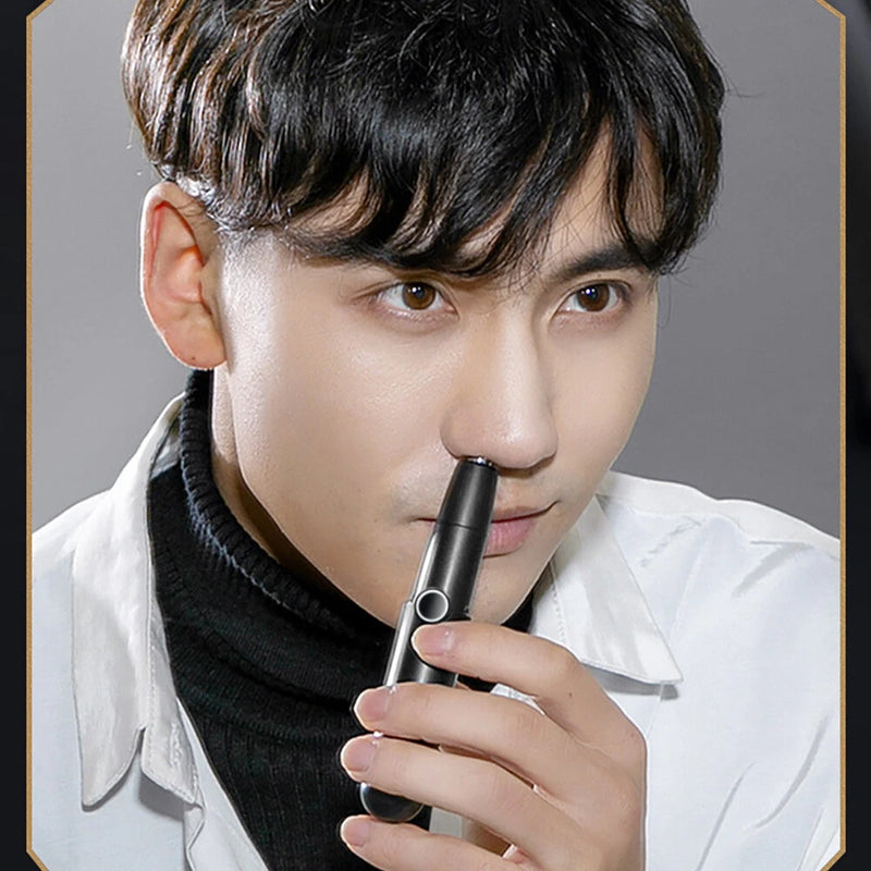 Enchen Nose Hair Trimmer For Men & Women Waterproof IPX7 Convenient Electric Rechargeable Nose Hair Scissors Nostril Cleaner