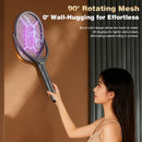 Tevorex 5-In-1 Telescopic Electric Mosquito Racket Mosquito Killer UV Utilizes 90 Rotating Auto Capture Folding Fly Swatter USB Rechargeable with Dual Safety Switches