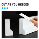 Bathroom Kitchen Foldable Water Stopper Self-adhesive Rubber Dam Shower Barrier White/Transparent