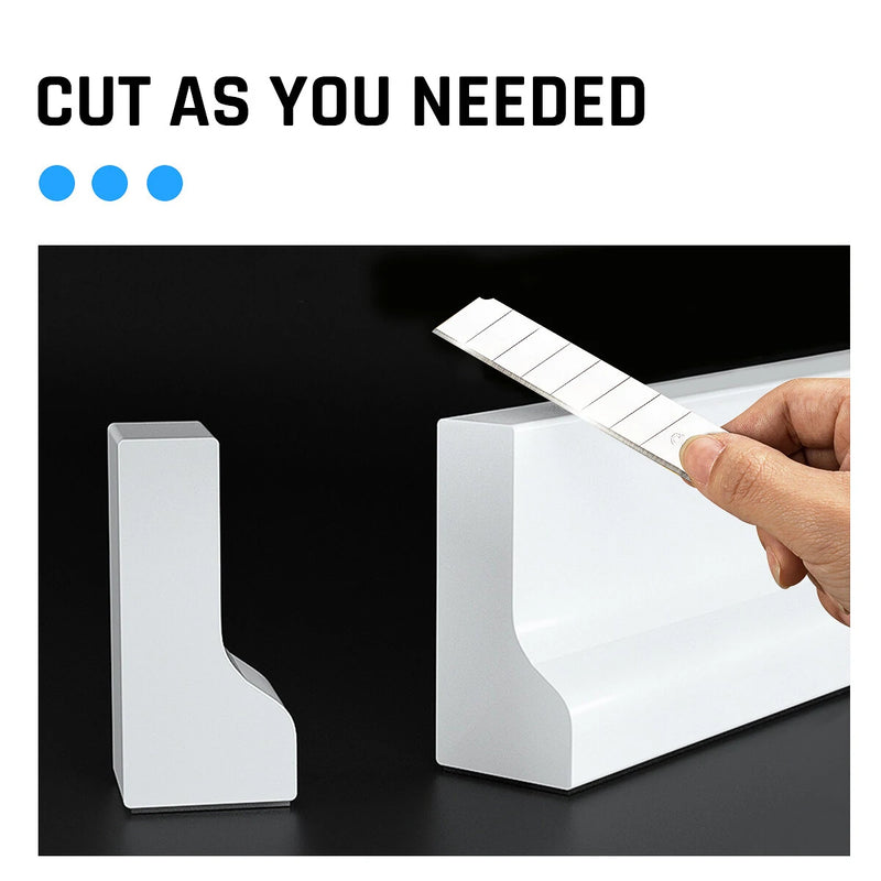 Bathroom Kitchen Foldable Water Stopper Self-adhesive Rubber Dam Shower Barrier White/Transparent