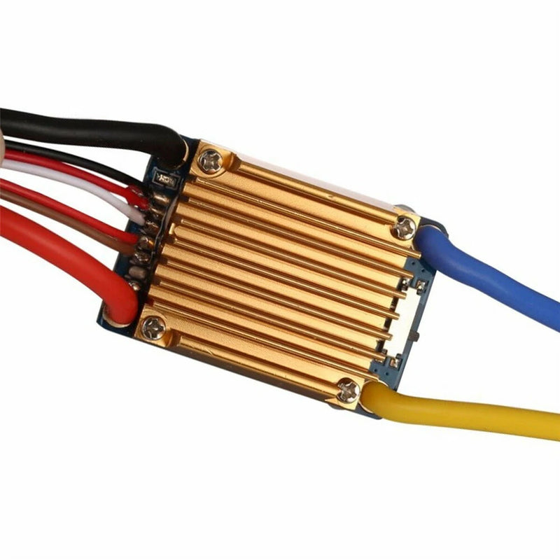 Waterproof Brushed ESC 60A 3S with Fan 5V 3A BEC T-Plug for 1/10 RC Car Vehicles Model Parts
