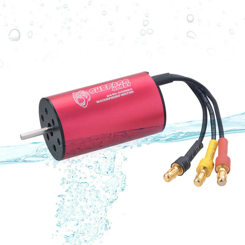 Surpass Hobby 2445 KK Series 2S Brushless Waterproof Motor 3000/3600/5400KV for 1/16 1/18 Rc Car