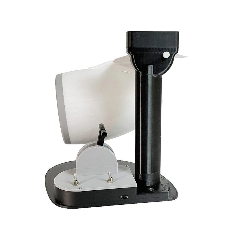 NIKOLATOY Creative Desktop JetFan Turbine Engine Shape Equipped with Humidifier Red/Blue Tail Lights Science Discovery Toys