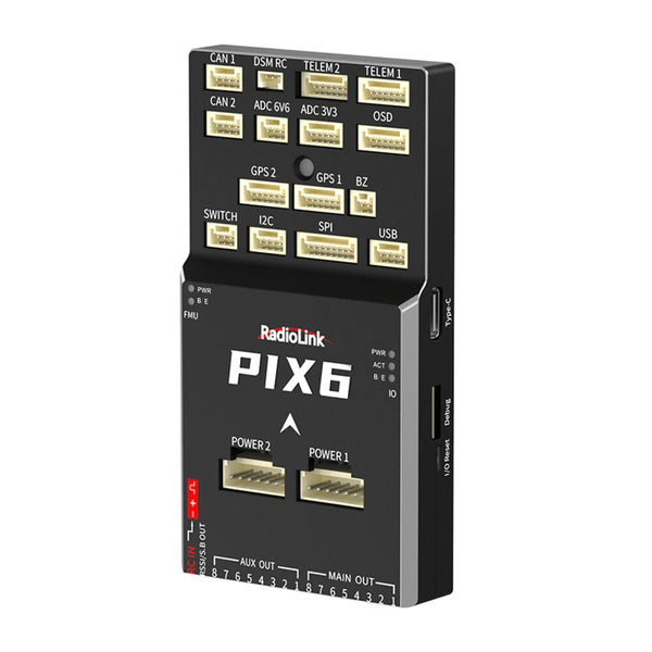 Radiolink PIX6 Open-source Flight Controller Built-in Dual Gyroscope Support ArduPilot for RC Multi-Rotor Drone Airplane Helicopter Car Boat