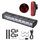 LAOTIE B08 8 LEDs Bicycle Headlight 5000 lm Brightness 500m Distance IP65 Waterproof Type-C Rechargeable Battery Digital Display Protable Flashlight for MTB Road Cycling