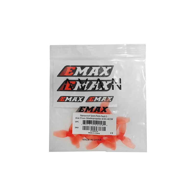 4 Pairs / 8 Pairs EMAX Tinyhawk Nanoscout 31mm 3-blade Propeller for Analog 65mm 1S Whoop FPV Racing Drone