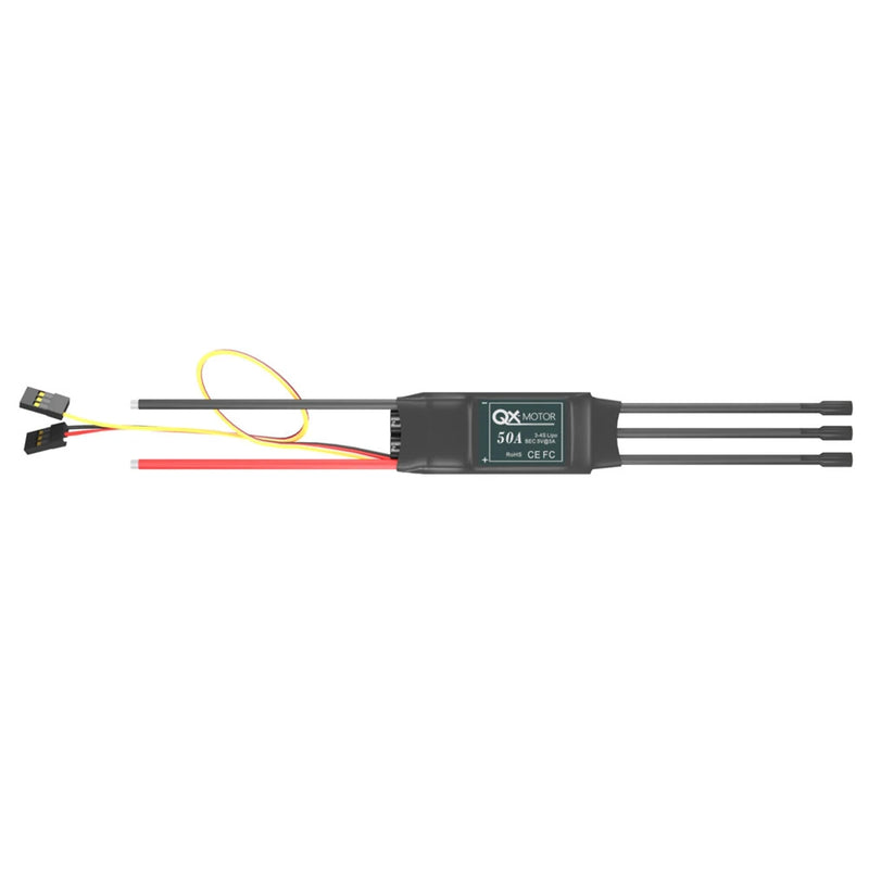 QX-MOTOR 50A 3-4S Brushless ESC with 5V/5A BEC for RC Airplane Fixed Wing