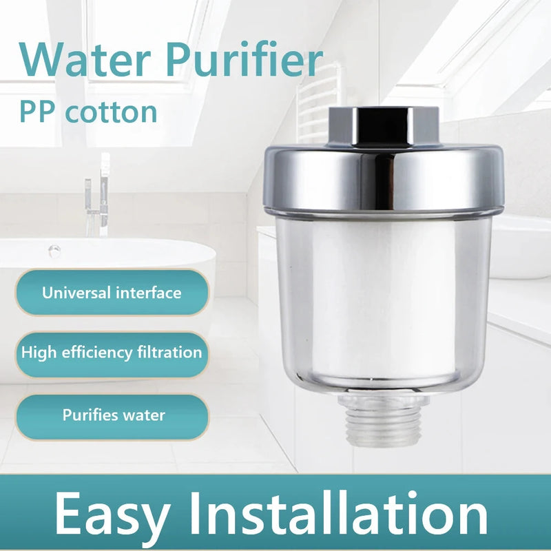 Universal Shower Filter for Faucet Shower Head Water Outlet Cleaner Kits Universal Faucet Filter Kitchen Bathroom Shower Household Filter PP Cotton Filter