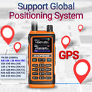 2Pcs Green Baofeng UV-17 Pro GPS Handheld Walkie Talkie Six Bands Wireless Copy Frequency Flashlight Type-C Charger Ham Transceiver FM Radio