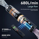 Tevorex 15000PA Handheld Vacuum Rechargeable Portable Cordless Compressed Air Duster with Brushless Motor Air Blower for Car Home