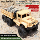 HENGRUI 553-07/08 RTR 1/16 2.4G 4WD RC Car Military Army Off-Road Truck Heavy Transport LED Light Alloy Body Remote Control Vehicles Models Toys