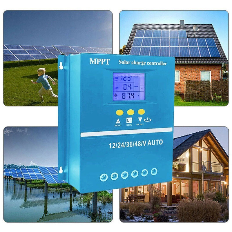 MPPT Solar Controller 12/24/36/48V Automatic Identification Intelligent Photovoltaic System Solar Charging Controller