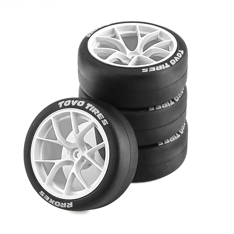 RC Rally Drift Tires On Road Racing Car Wheels Tyre for 1:10 Tamiya HSP HPI Kyosho TT01 TT02 XV01 XV02 PTG-2 Spare Parts