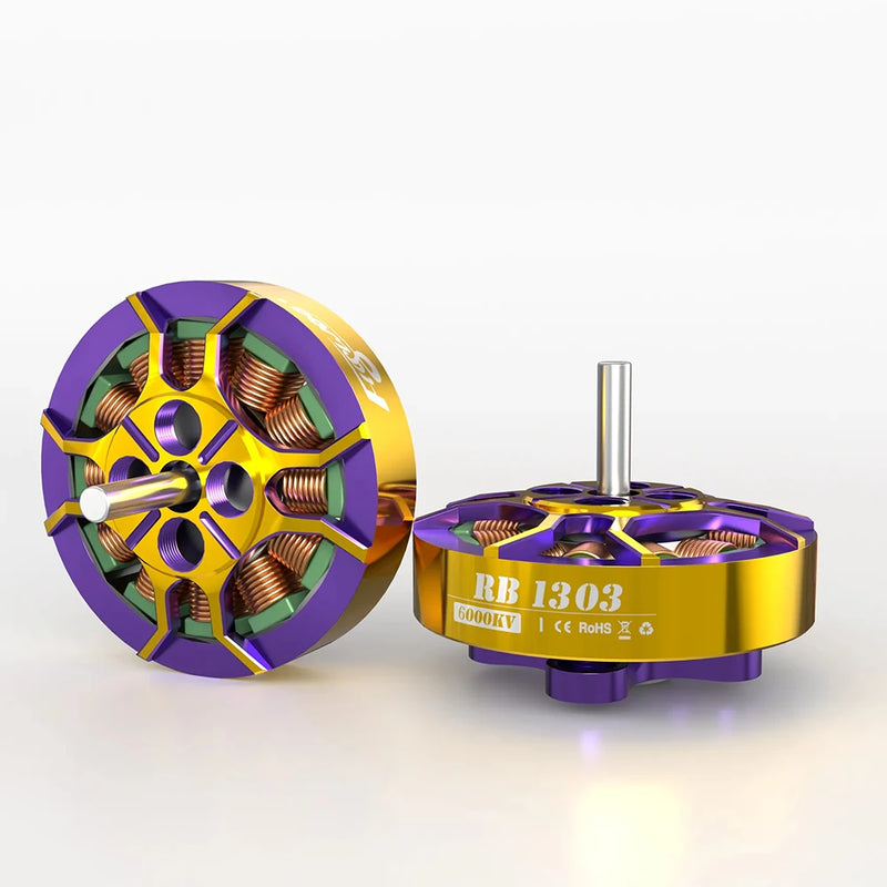1PC / 4PCS FLYWOO ROBO 1303 6000KV 2-4S Brushless Motor 1.5mm Shaft for RC FPV Racing Drone