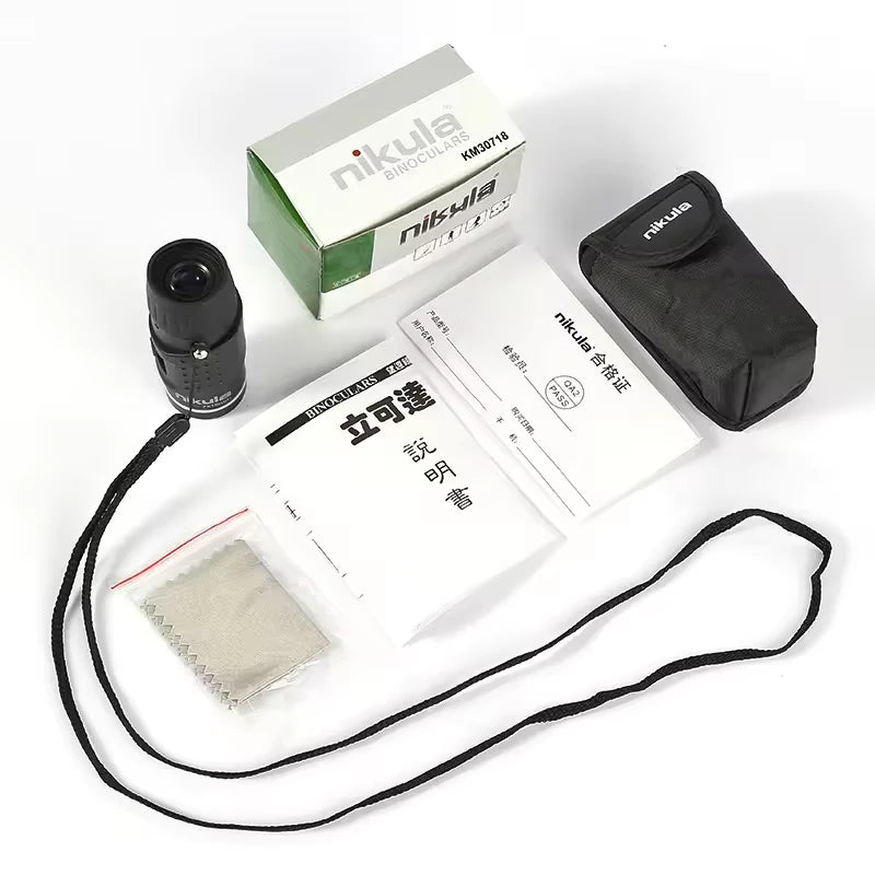 Nikula HD Mini Monocular Telescope 7X18 Fully Coated Optics Bak4 Pocket Concert Spotting Scope Long Range For Hunting Camping