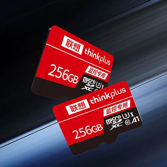 Lenovo Thinkplus Class10 High Speed TF Memory Card 256GB/128GB/64GB 100MB/s Micro SD Card Flash Card Smart Card for Phone Camera Driving Recorder