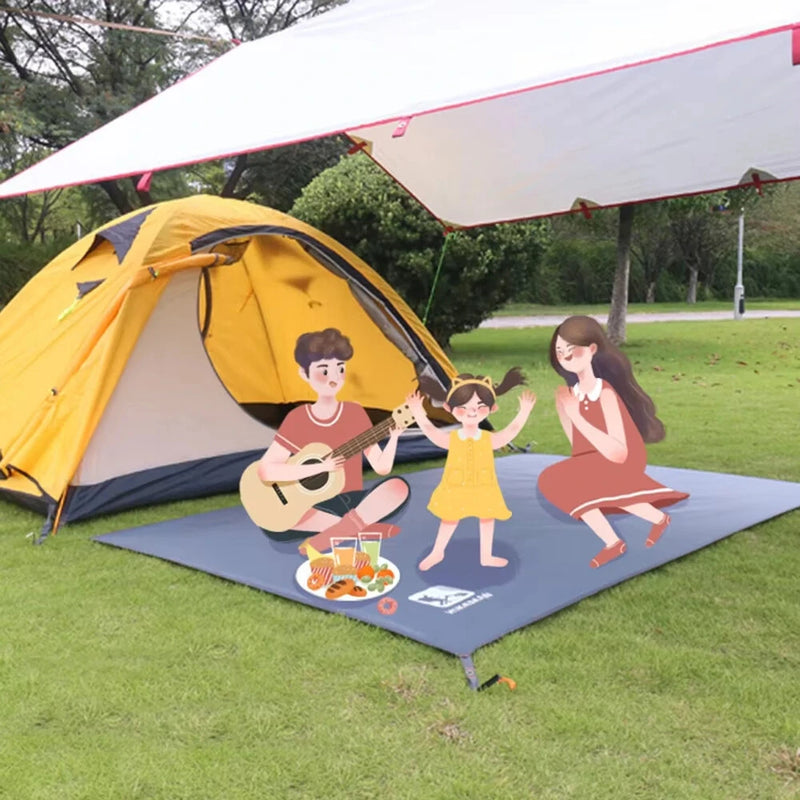 IPRee Waterproof Camping Tarp Thicken Picnic Mat Beach Mat Long-lasting Beach Pad Tent Footprint Sun Canopy Ground Sheet for Picnic Hiking