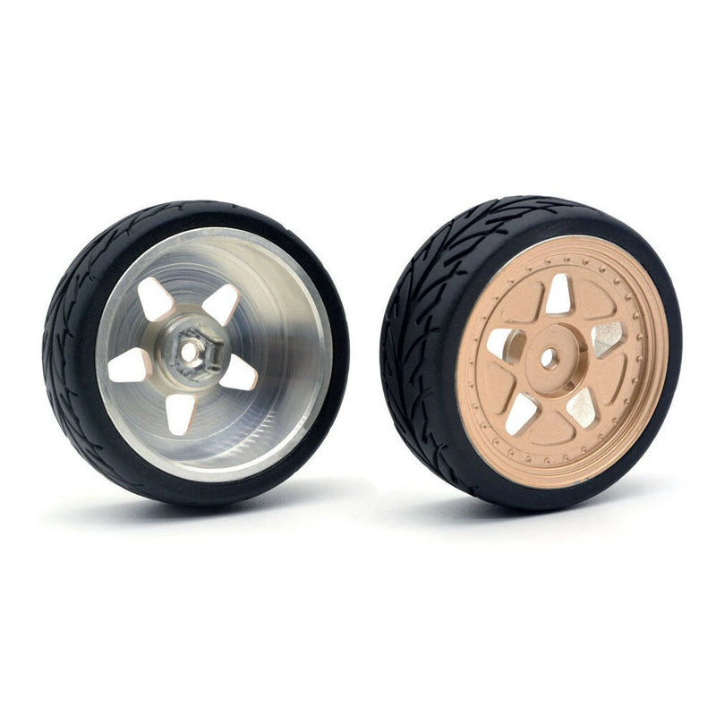 4PCS ZD Racing EX16 S16 1/16 RC Car Spare Tires Wheels Metal Rims 6630 Vehicles Models Parts Accessories