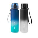 IPRee 1L Large Capacity Sports Water Bottle Leak Proof Colorful Plastic Cup Drinking Outdoor Travel Portable Gym Fitness Jugs
