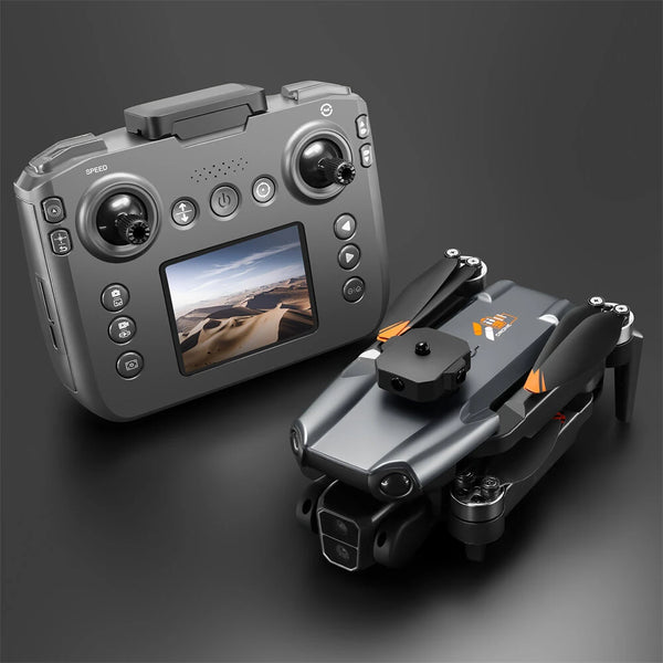 YLR/C S119 WiFi FPV with LCD Screen Controller HD Dual Camera Servo Gimbal 360 Obstacle Avoidance Brushless Foldable RC Drone Quadcopter RTF