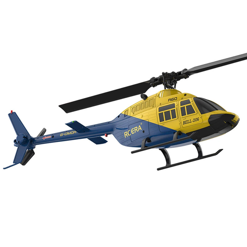 RC ERA A60 Mini Bell-206 2.4G 4CH 6-Axis Gyro 1:42 Scale Optical Flow Localization Altitude Hold Flybarless RC Helicopter RTF