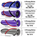 Brush Roll Replacement forDyson V6 V7 V8 V10 V11 Vacuum Cleaner ABS Nylon Bristle Pet Hair Dirt Dust Cleaner Head Roller