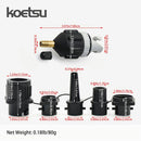 KOETSU Air Pump Air Valve Adapter Kit Paddle Board Air Nozzle Multifunctional Conversion Head Air Adapter with 4 Air Valve Nozzles
