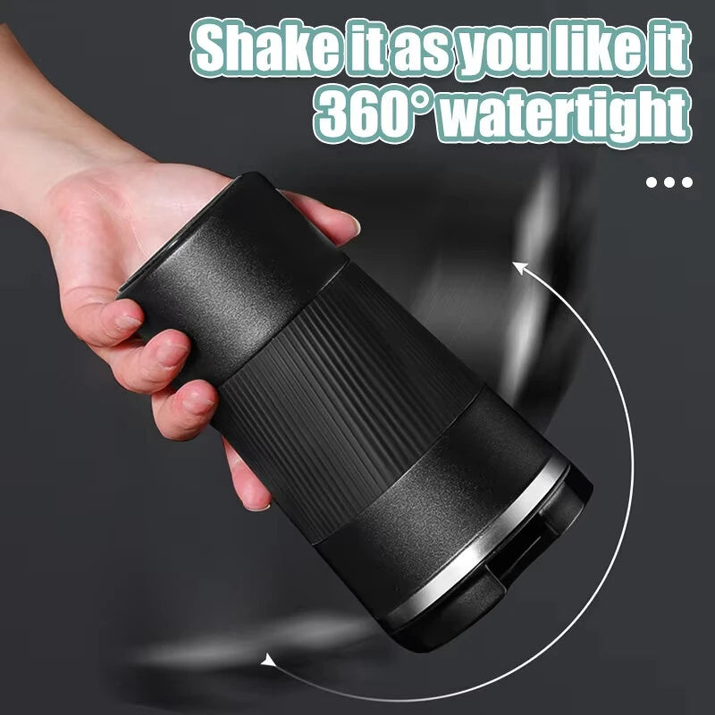 IPRee 510ml Double Stainless Steel Coffee Thermos Mug with Non-Slip Case Car Vacuum Flask Travel Insulated Bottle Coffee Cup Mug Milk Cup