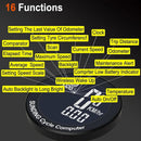 SunDing Wireless Bicycle Computer 16 Functions Waterproof Automatic Backlight Sensor Bike Speedometer Bicycle Odometer Stopwatch with Remote Control for MTB Road Cycle