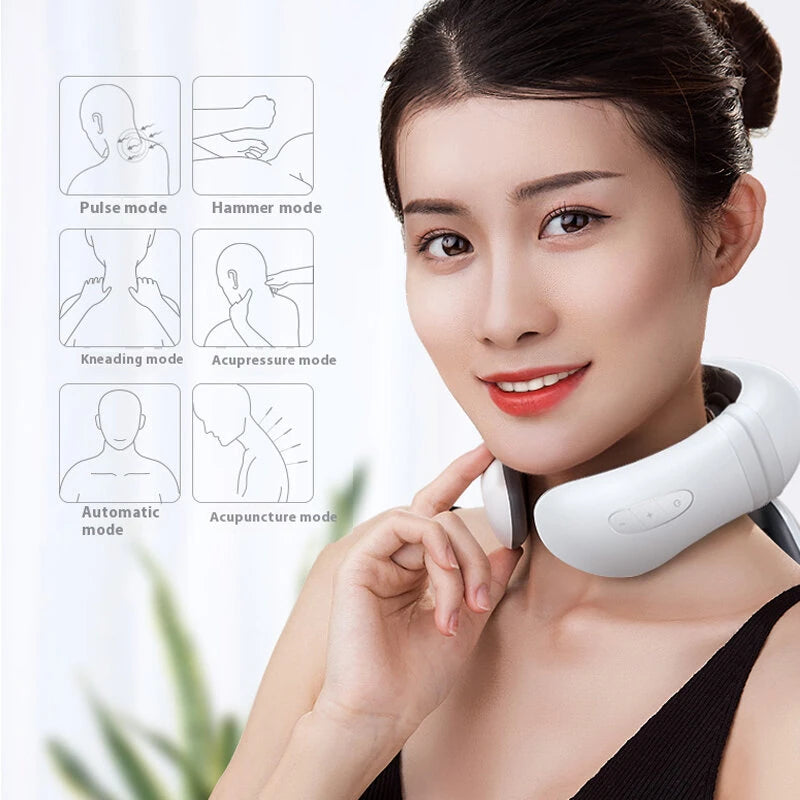 KONKA H99 Neck Massager 15 Intensity Levels 6 Massage Modes USB Rechargeable Shoulder Neck Message Instrument